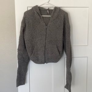 Skims Cozy Knit Zip-Up Hoodie